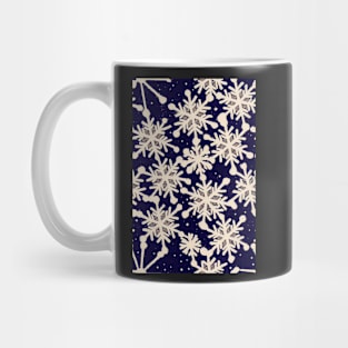 Christmas Seamless Pattern - Snowflakes #1 Mug